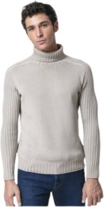 Gran Sasso Beige Turtleneck Trui Beige Heren