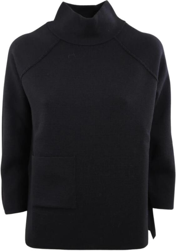 Gran Sasso Basic Sweater Black Dames