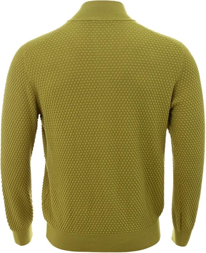 Gran Sasso Mosterd Cardigan Sweater Green Heren - Foto 3