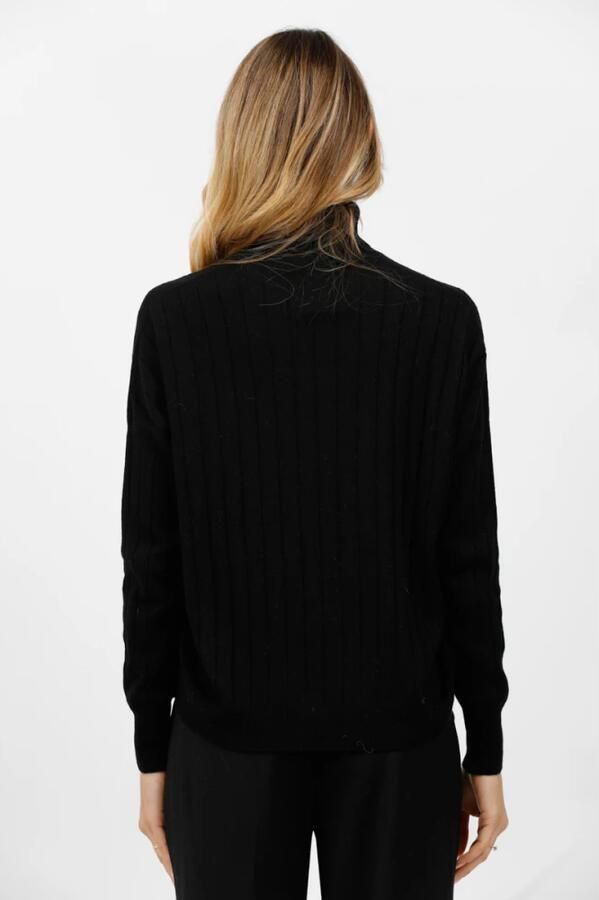 Gran Sasso Tricot coltrui met platte kraag Black Dames - Foto 3