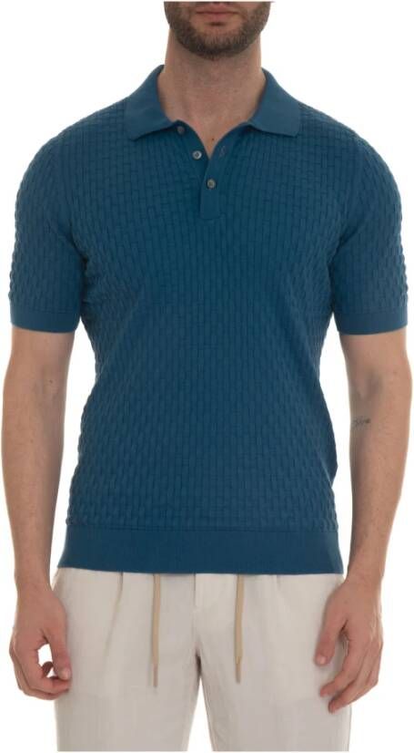 Gran Sasso Jersey polo shirt Blauw Heren
