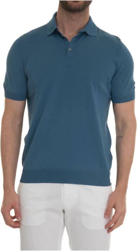 Gran Sasso Jersey polo shirt Blauw Heren