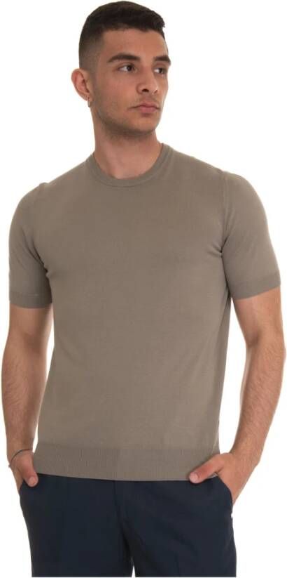 Gran Sasso Jersey T-shirt Beige Heren