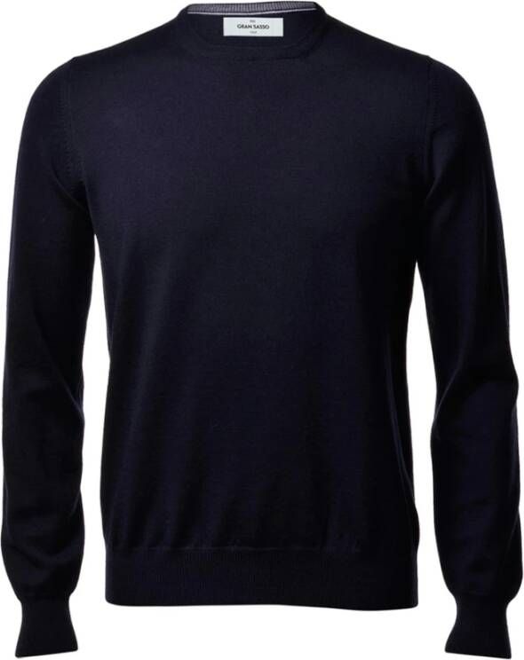 Gran Sasso Navy ronde hals trui Blauw Heren