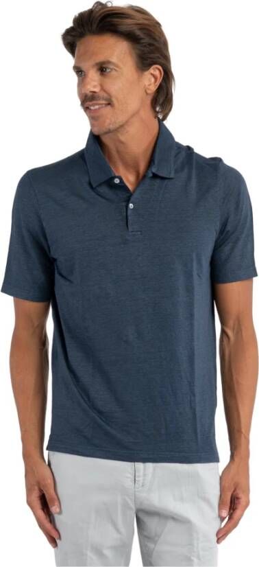 Gran Sasso Polo Shirt Blauw Heren