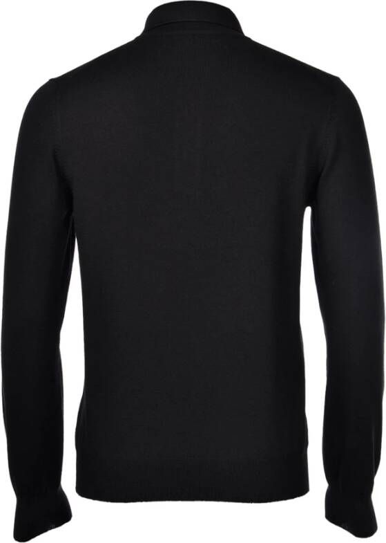 Gran Sasso Polo met lange mouwen Zwart Heren