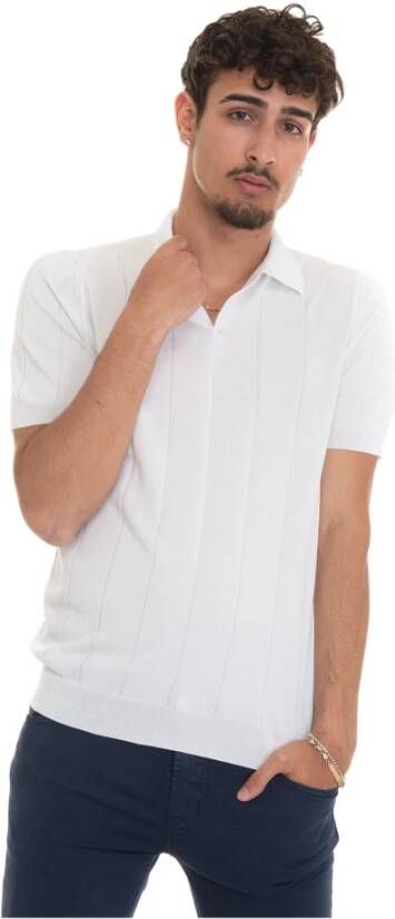 Gran Sasso Polo shirt met korte mouwen Wit Heren