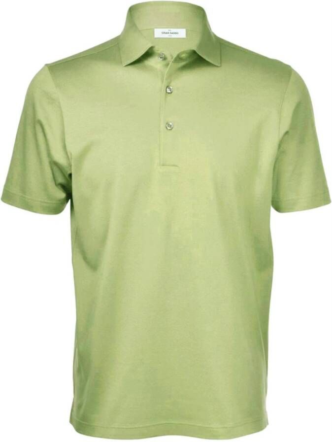 Gran Sasso Polo Shirts Groen Heren