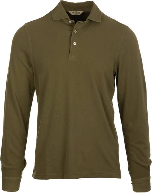 Gran Sasso Polo Shirts Groen Heren