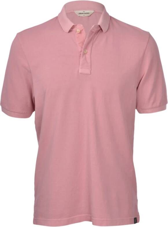 Gran Sasso Polo Shirts Roze Heren