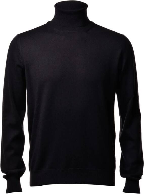 Gran Sasso Rollneck Knitwear Zwart Heren