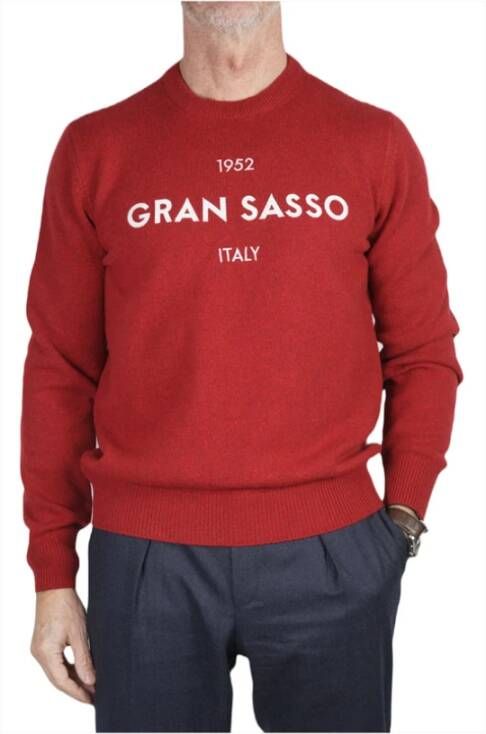 Gran Sasso Ronde hals gekweek Rood Heren