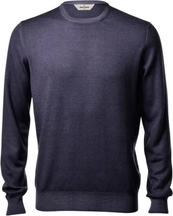 Gran Sasso Rondeek truien Blauw Heren