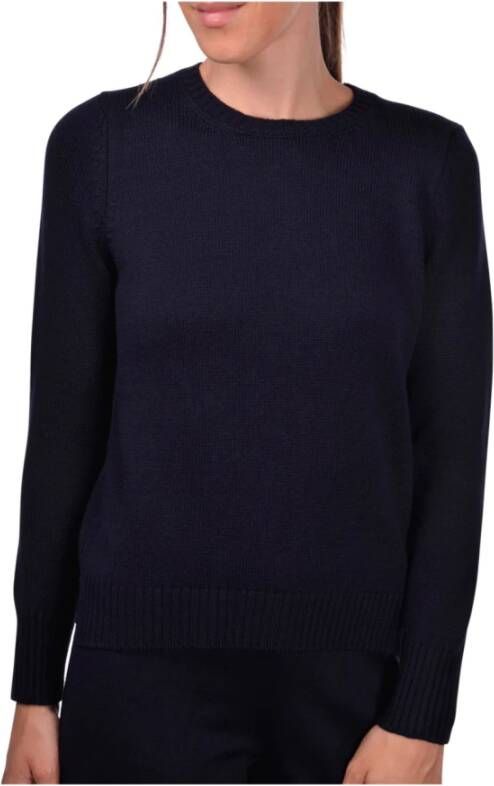 Gran Sasso Round-neck Knitwear Blauw Dames