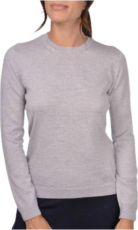 Gran Sasso Round-neck Knitwear Grijs Dames