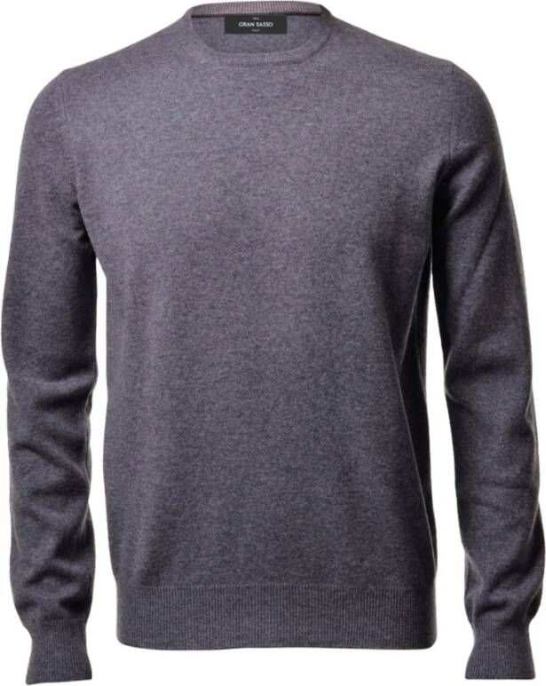 Gran Sasso Round-neck Knitwear Grijs Heren