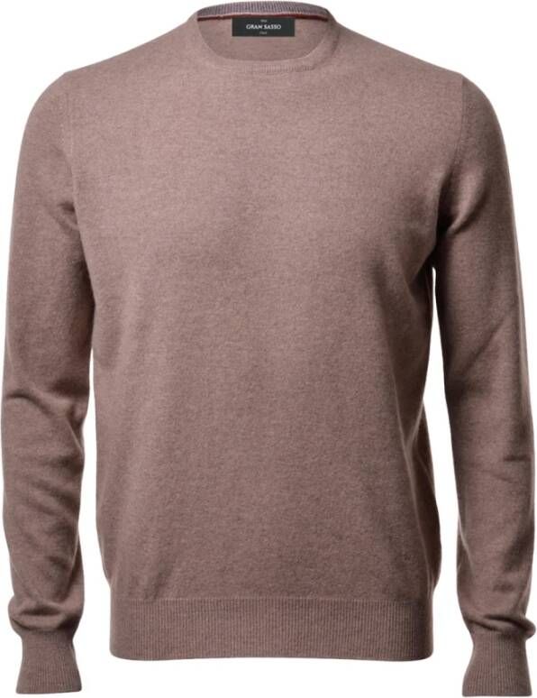 Gran Sasso Round-neck Knitwear Grijs Heren