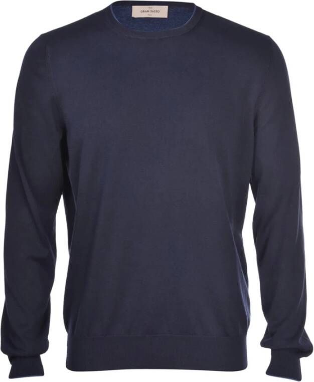 Gran Sasso Round-neck Knitwear Grijs Heren