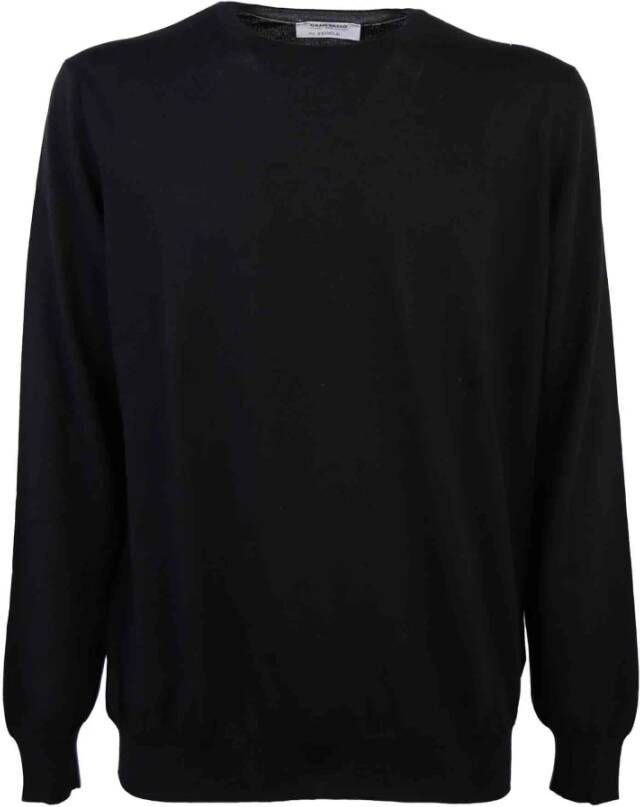 Gran Sasso Round-neck Knitwear Zwart Heren