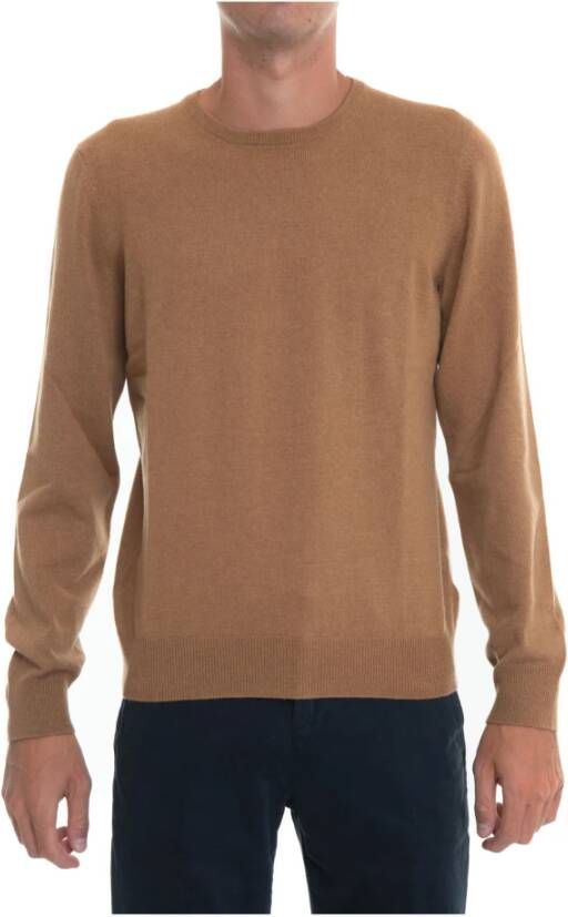 Gran Sasso Round-neck pullover Bruin Heren