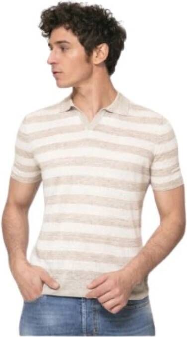 Gran Sasso t-shirt Beige Heren