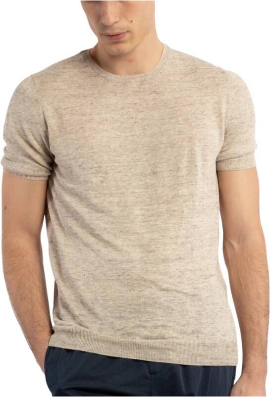 Gran Sasso T-Shirts Beige Heren