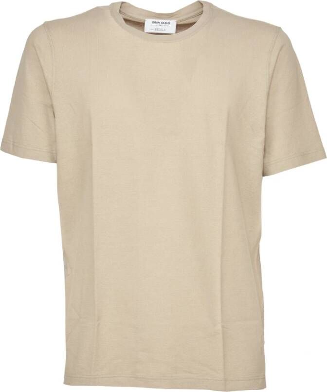 Gran Sasso T-Shirts Beige Heren