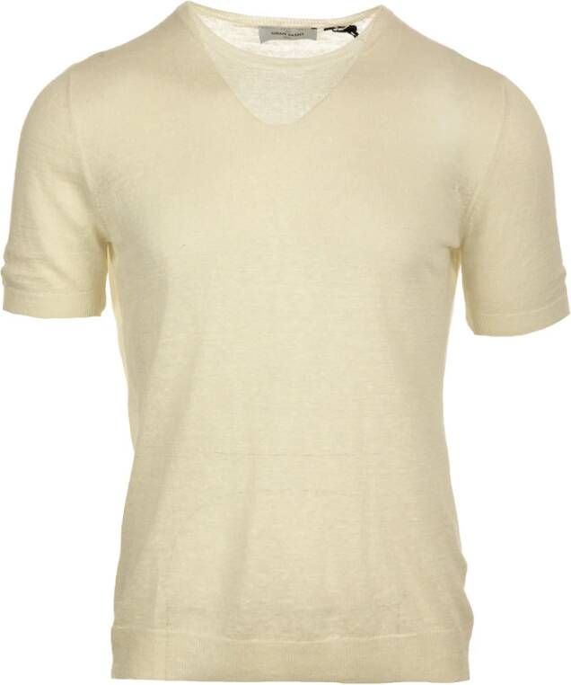 Gran Sasso T-Shirts Beige Heren