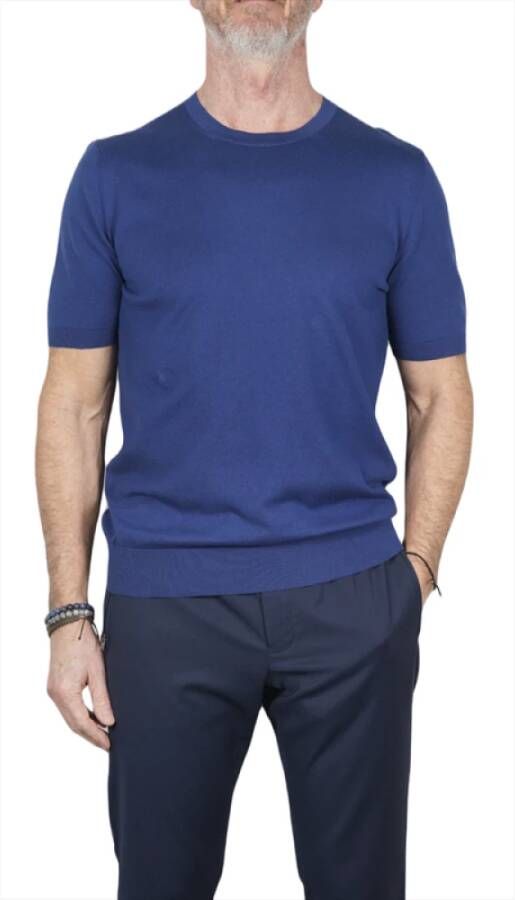 Gran Sasso T-Shirts Blauw Heren
