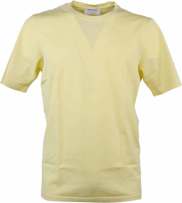 Gran Sasso T-Shirts Yellow Heren