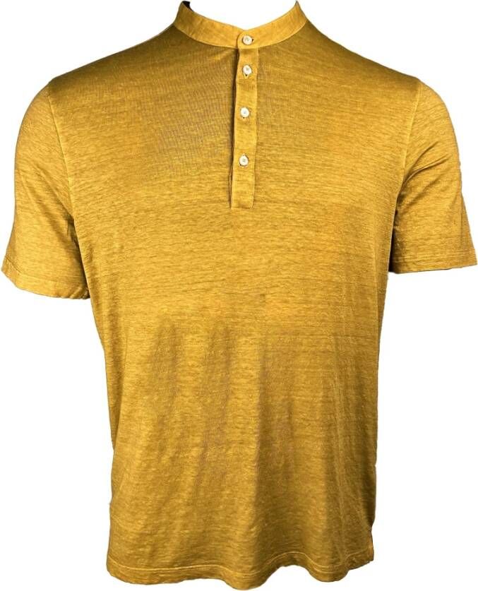 Gran Sasso T-Shirts Yellow Heren