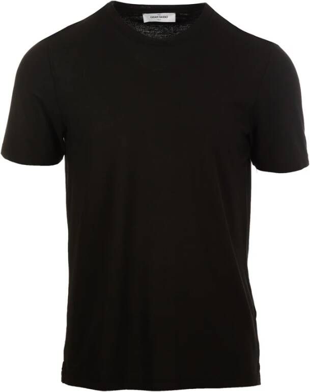 Gran Sasso T-Shirts Zwart Heren