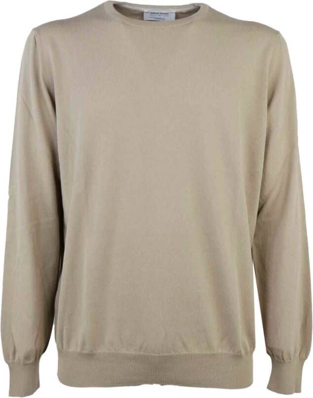 Gran Sasso Trui met ronde hals Beige Heren