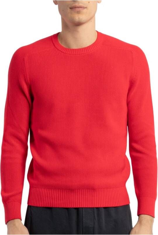 Gran Sasso Trui met ronde hals Rood Heren
