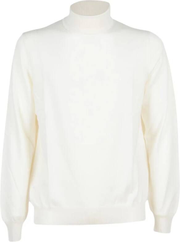 Gran Sasso Zuivere wollen trui White Heren