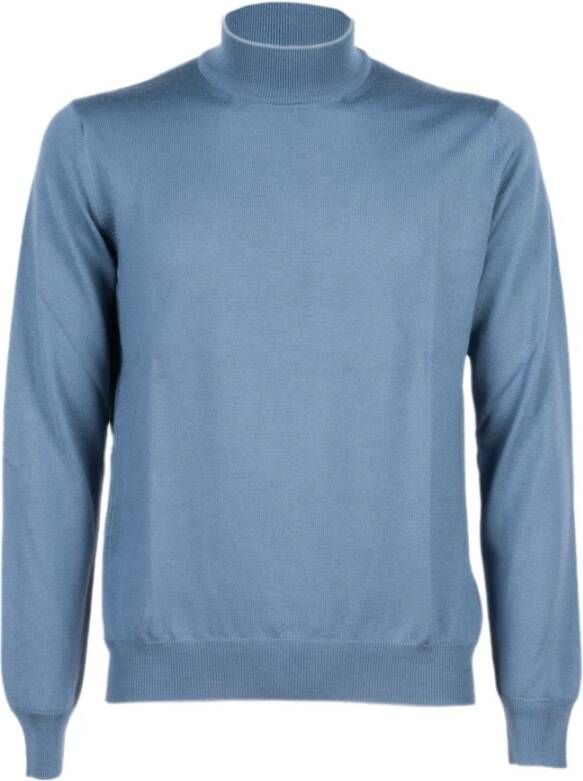 Gran Sasso Turtlenecks Blauw Heren