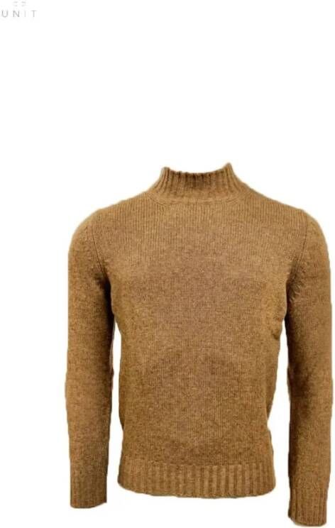 Gran Sasso Wollen Turtleneck Trui Toffee Bruin Heren