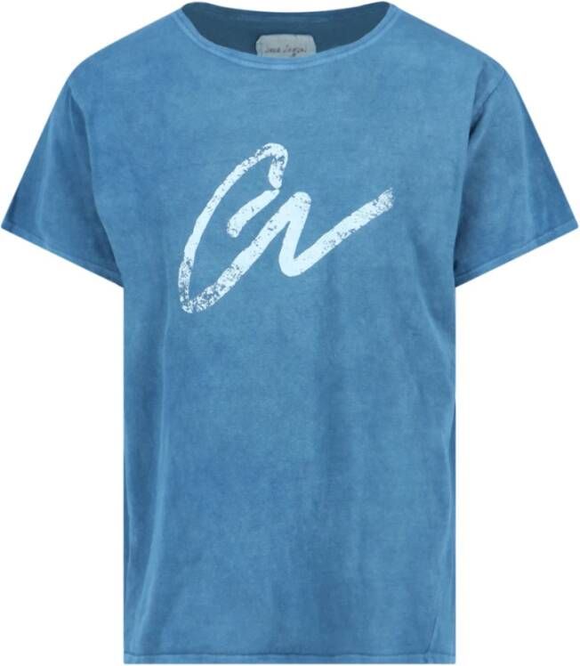 Greg Lauren T-Shirts Blauw Heren