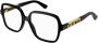 Gucci Klassiek Zwart Optisch Montuur Black Dames - Thumbnail 3