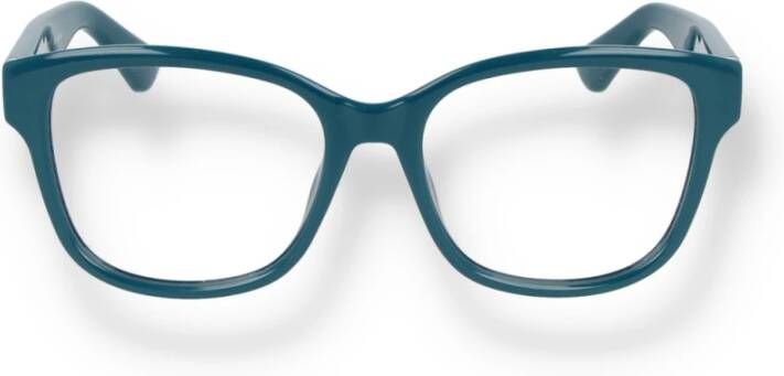 Gucci Blauwe Rechthoekige Bril Gg1340O-003 Blauw Dames