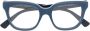 Gucci Blauw Transparante Gg1173O Bril Blue Unisex - Thumbnail 1