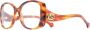 Gucci Oversized Rechthoekige Brillen Brown Dames - Thumbnail 3