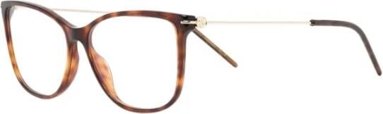Gucci Optische Bril van Gerecycled Acetaat Brown Unisex