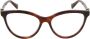 Gucci Ultra Vrouwelijk Cat-Eye Acetaat Montuur Brown Unisex - Thumbnail 3