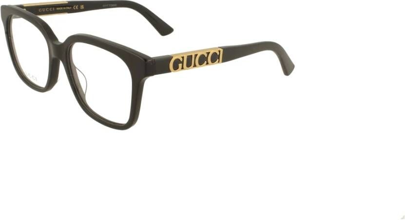 Gucci Stijlvolle zwarte montuur damesbril Zwart Dames