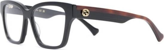 Gucci Optische Bril van Gerecycled Acetaat Black Unisex
