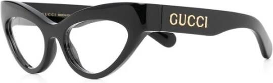 Gucci Optische Bril van Gerecycled Acetaat Black Unisex