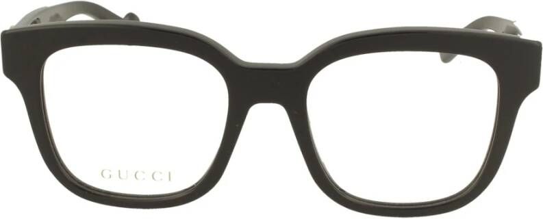 Gucci Hoog vierkant frame met afgeronde hoeken Black Unisex