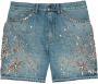 Gucci Denim Short met kristallen afwerking Blauw Dames - Thumbnail 1
