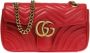 Gucci GG Marmont Small Shoulder Tas Rood Dames - Thumbnail 1